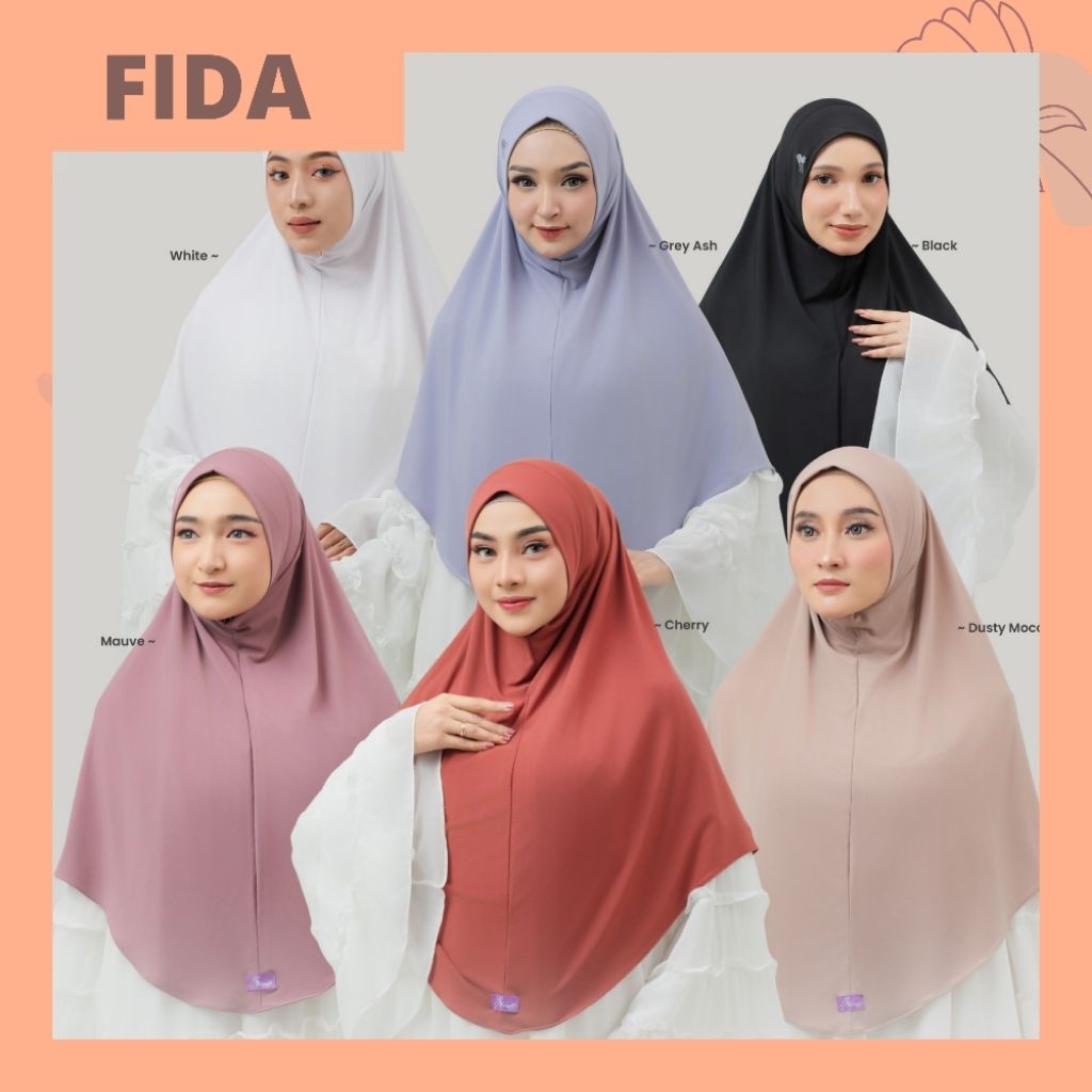 HIJAB ARRAFI FIDA JUMBO TERBARU √ JILBAB BERGO JUMBO NON PED STELLA POLOS TERLARIS √ JILBAB WANITA D