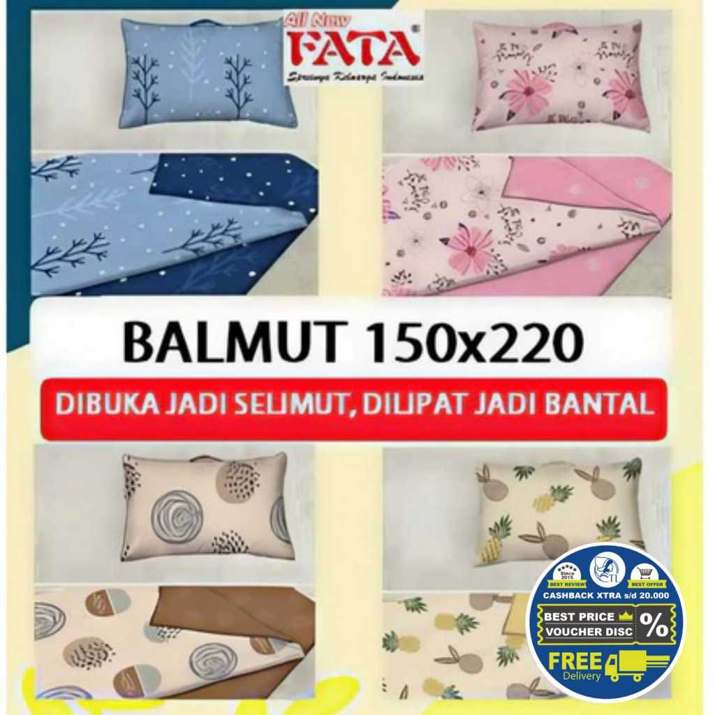 [NEW] Balmut FATA / Bantal Selimut Fata Minimalis Dewasa uk 150x220  Amanda Atmosphere Bamboo Billab