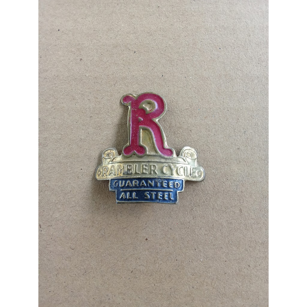 Emblem Sepeda Onthel Rambler Baru Stok Lama