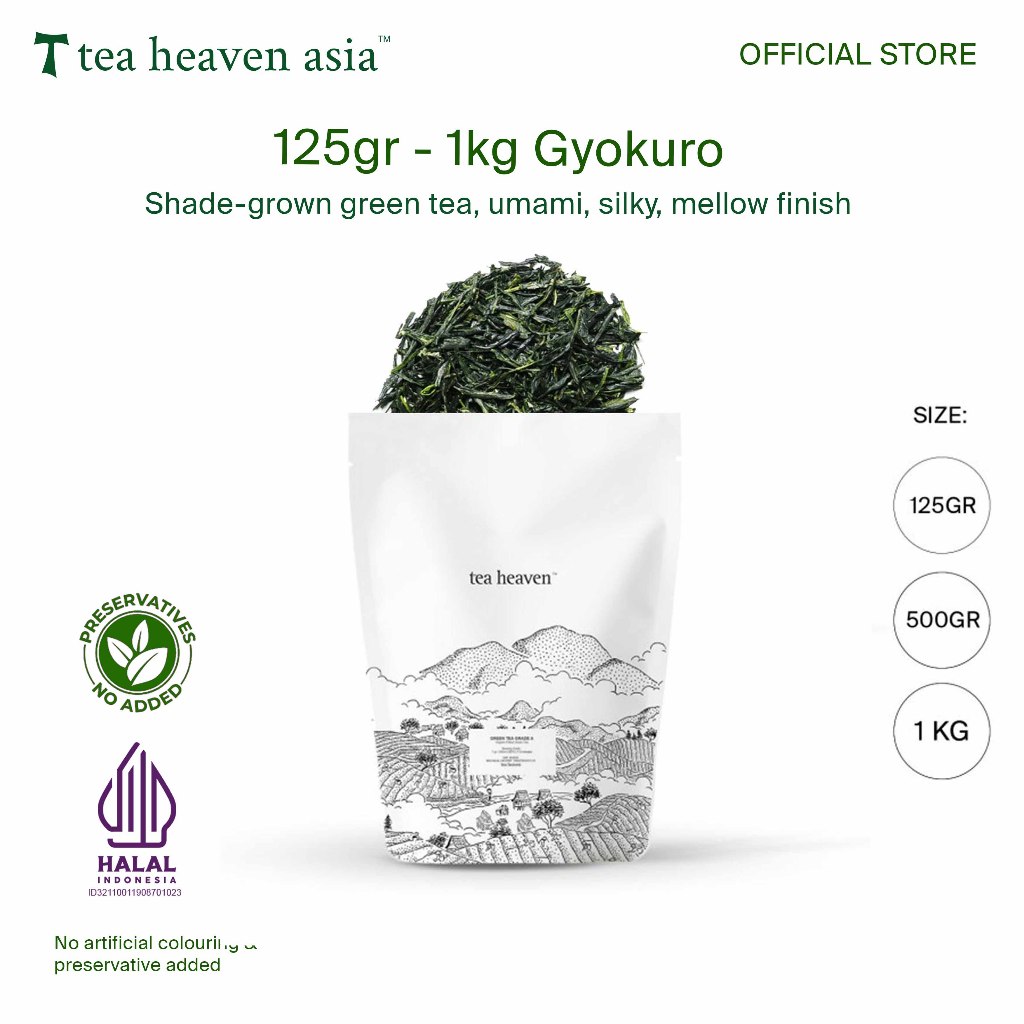 

Tea Heaven Gyokuro Grade A Japanese Green Tea 125gr