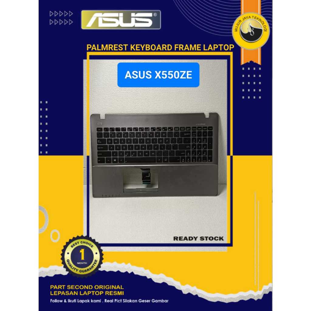 Palmrest  Keyboard Frame Top Case Asus X550D X550DP X550Z X550ZA X550ZE Lumayan Mulus Gambling