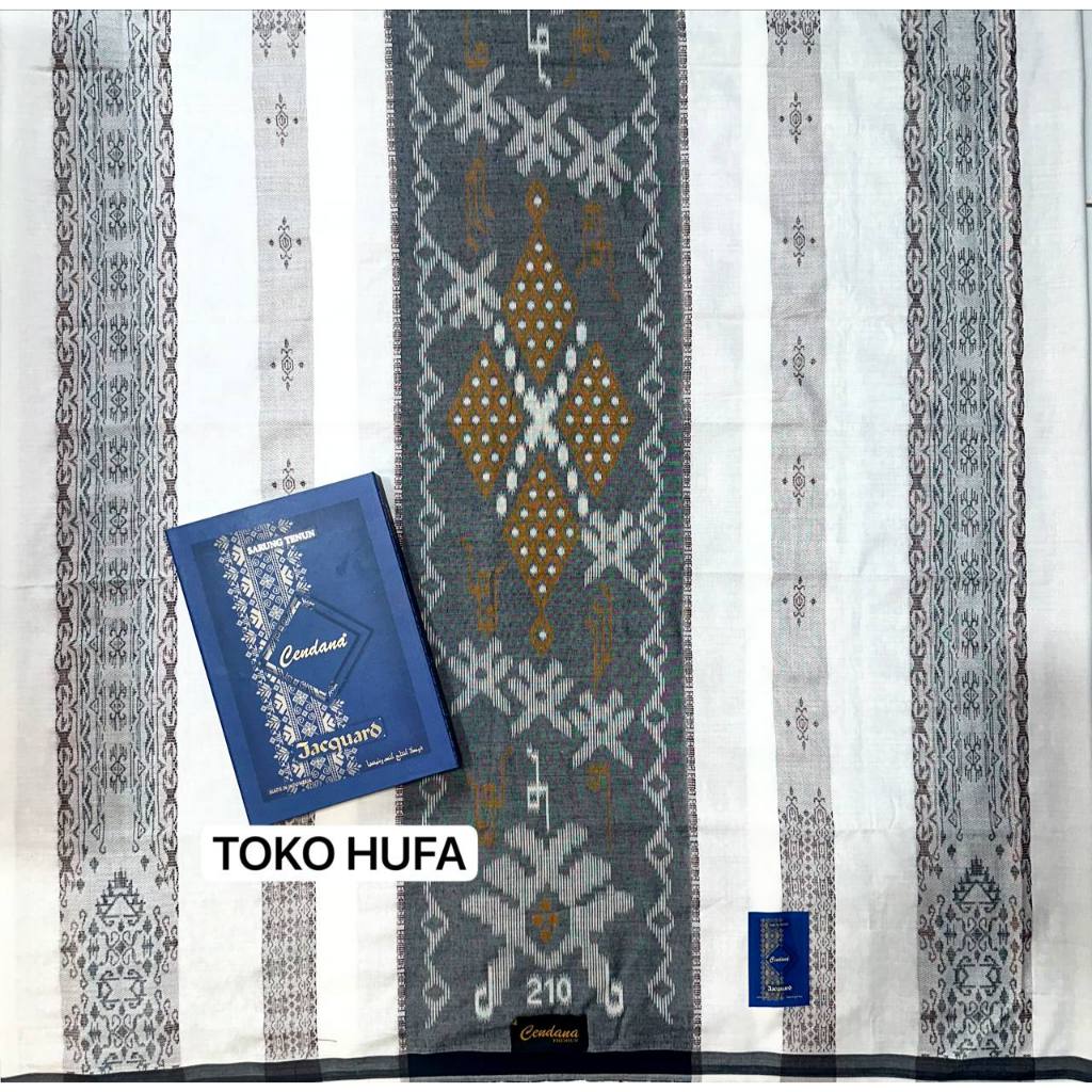 SARUNG TENUN CENDANA MOTIF JAQUARD SONGKET TIMBUL