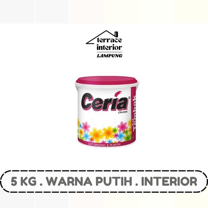 Cat Tembok Interior Propan Ceria  Warna Putih 5 Kg