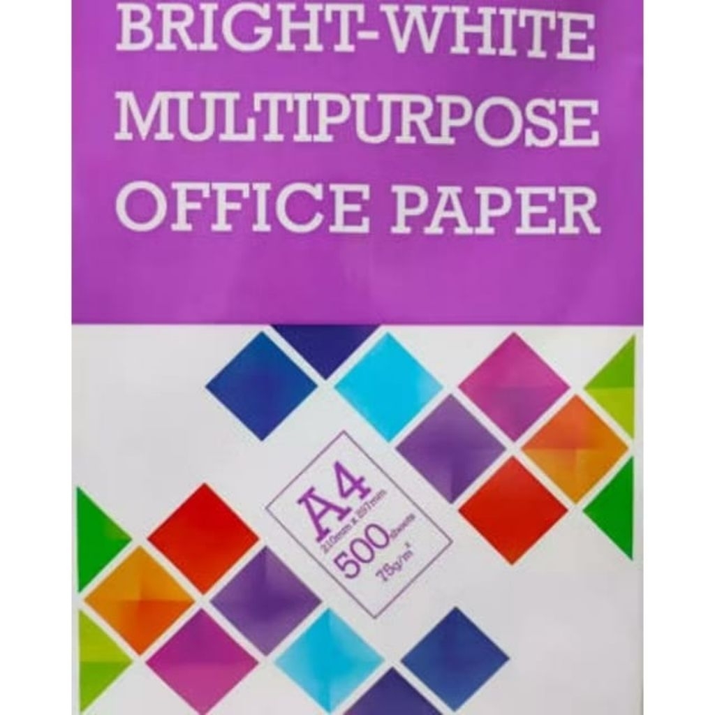 

CRT 5 RIM] KERTAS A4 BMO 75 GRAM / A4 BMO 75 GSM / KERTAS FOTOCOPY / KERTAS PRINT / A4 / F4 / A4S