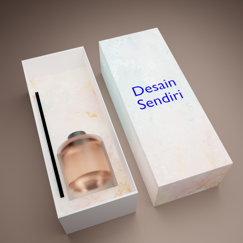 Custom Sliding Box Reed Diffuser Premium | Kotak Kado | Hampers | Softbox | Rigid