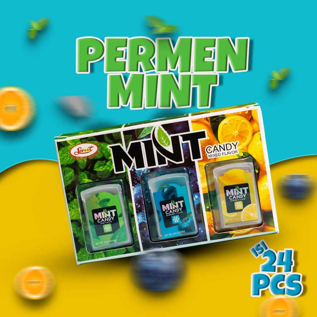 

Swoot Sweet Mint Candy – Permen Mint Rasa Lemon, Blueberry & Original (Per Box ISI 24 PCS)
