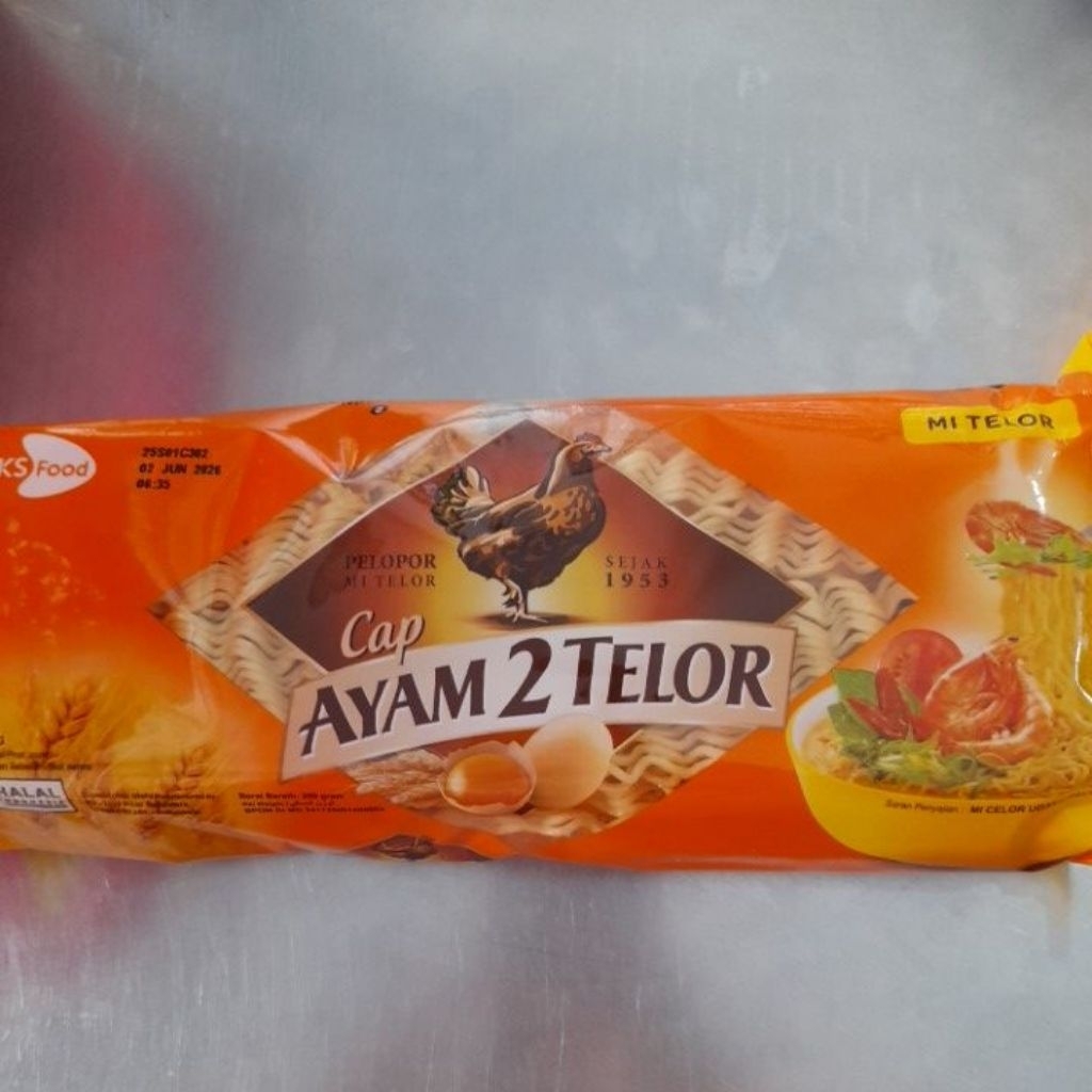 

Mie Telur Cap Ayam 2 Telor 200grm