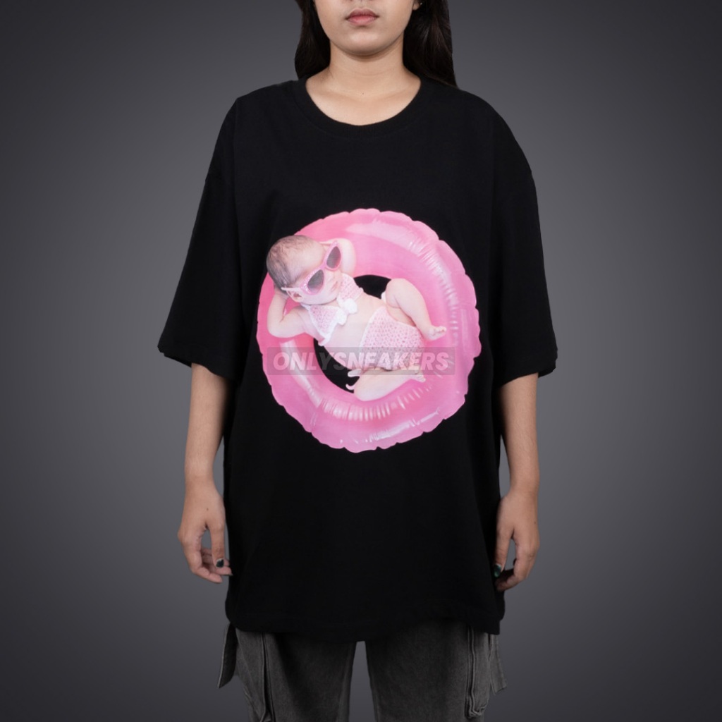 ADLV BABY FACE TUBE GIRL BLACK TEE