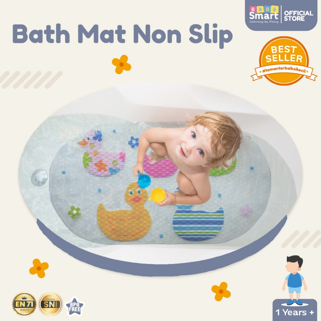 Alas Kamar Mandi Anti Slip | BEBE SMART Bath Mat Anti Slip | Anti Slip Kamar Mandi | Alas Mandi Bayi