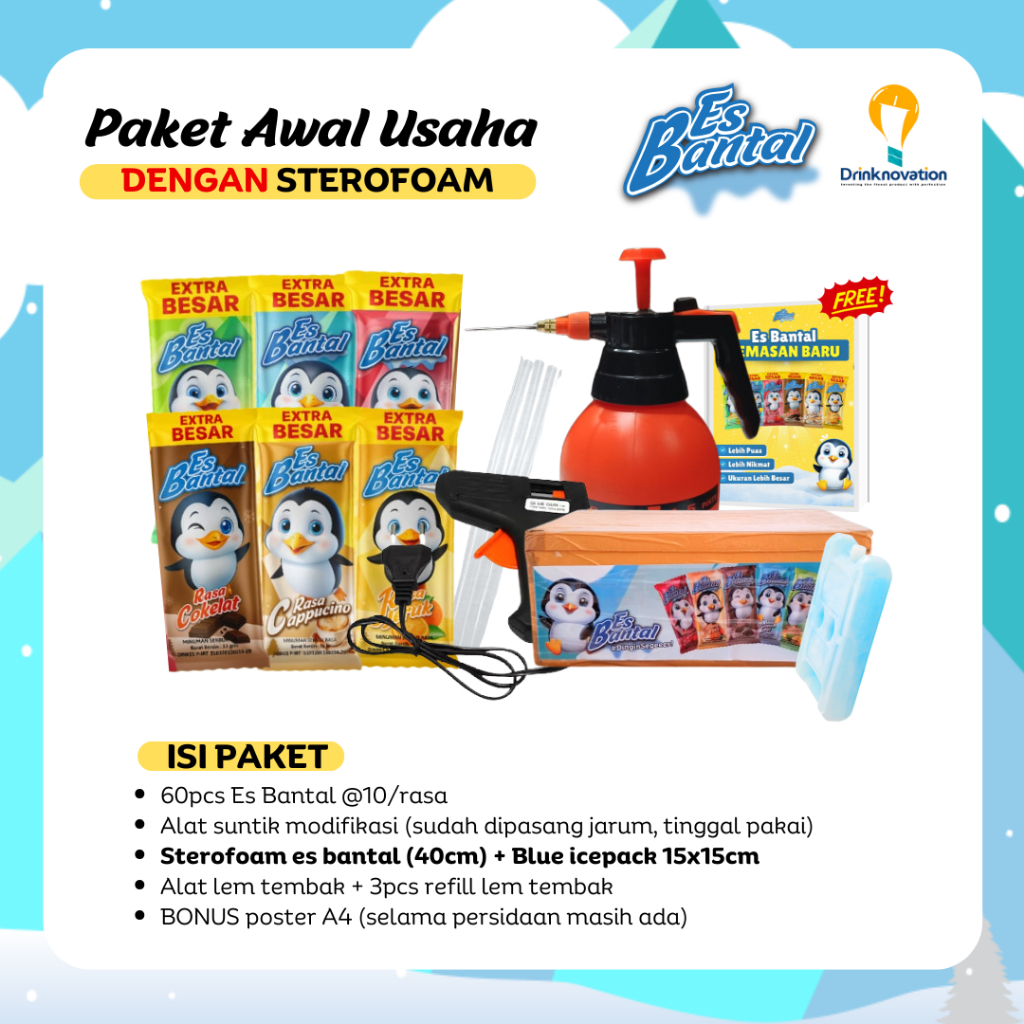 

PAKET PROMO Usaha Awal Es Bantal