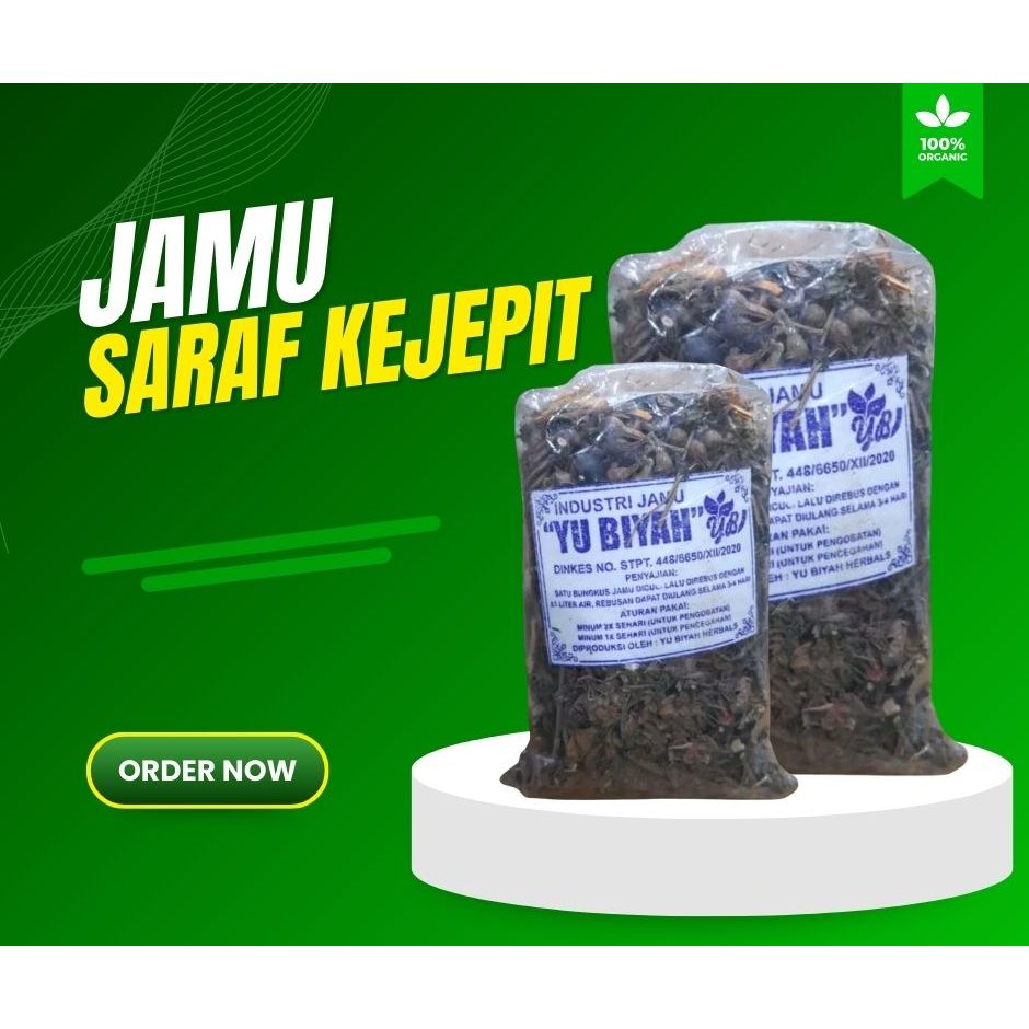 

Jamu Saraf Kejepit/ Saraf Kejepit/ Obat Herbal Saraf Kejepit Encok Nyeri Pinggang/ Obat Saraf Kejepi