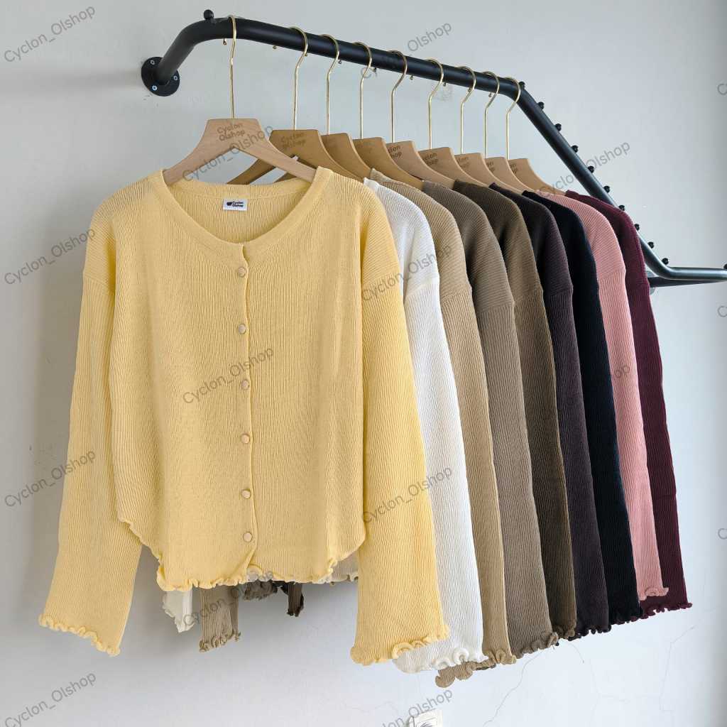 CYC | Monica Crop Cardie Outer Rajut Cardigan Knitwear Wanita