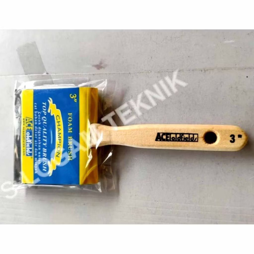 Kuas Cat Busa Spon Foam Brush 3" inch ACE Solventbase Waterbase Sponge