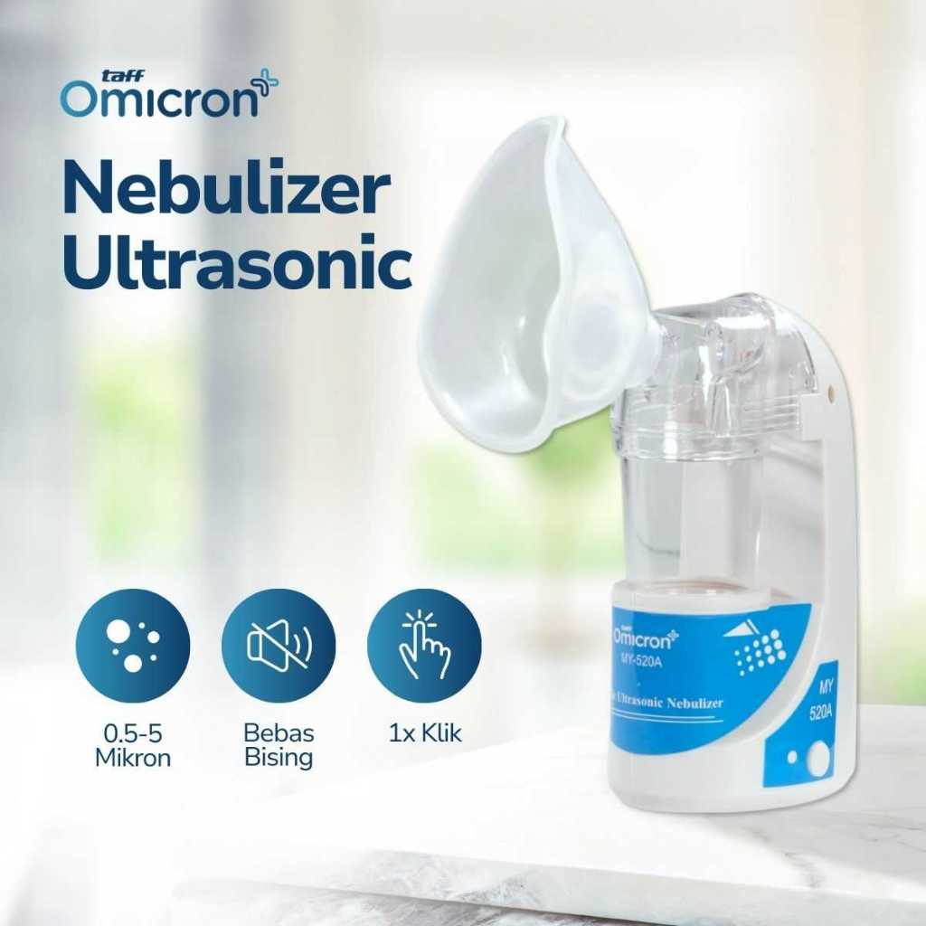Alat Nebulizer Uap Sesak Nafas Asma Batuk Pilek Radang Ultrasonic Portable