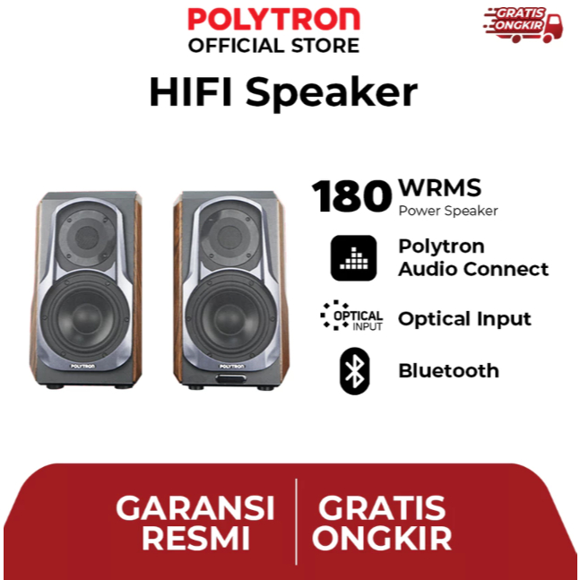 POLYTRON SPEAKER HIFI SPEAKER AUDIVO BLUETOOTH PHS 6A