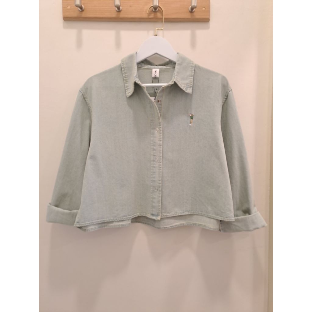 Kemeja denim/chambray oversize