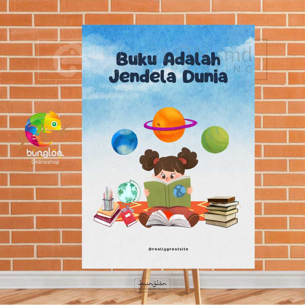 

Poster Buku Adalah Jendela Dunia