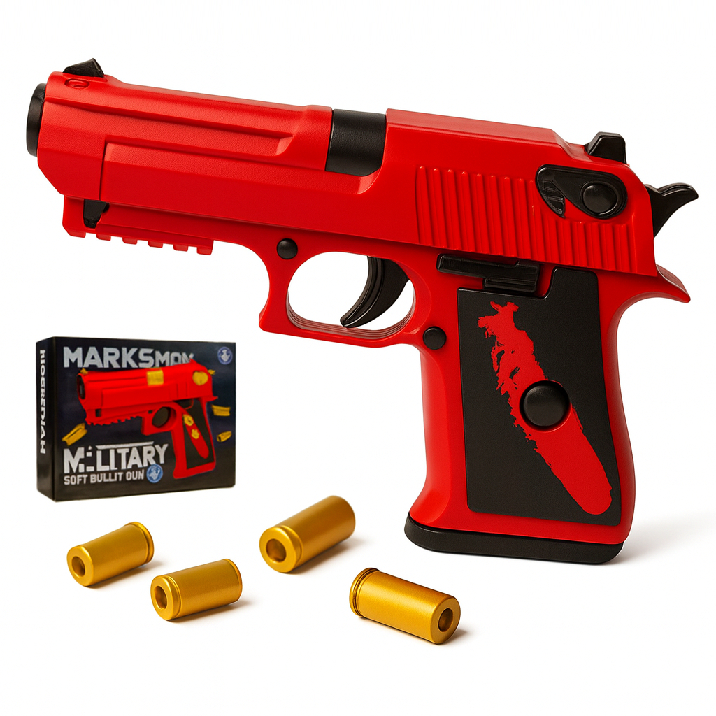 Mainan Anak MARKSMAN MILITARY BTC-3060 Mainan Tembakan Shell Model Desert Eagle Eject Keren Anak