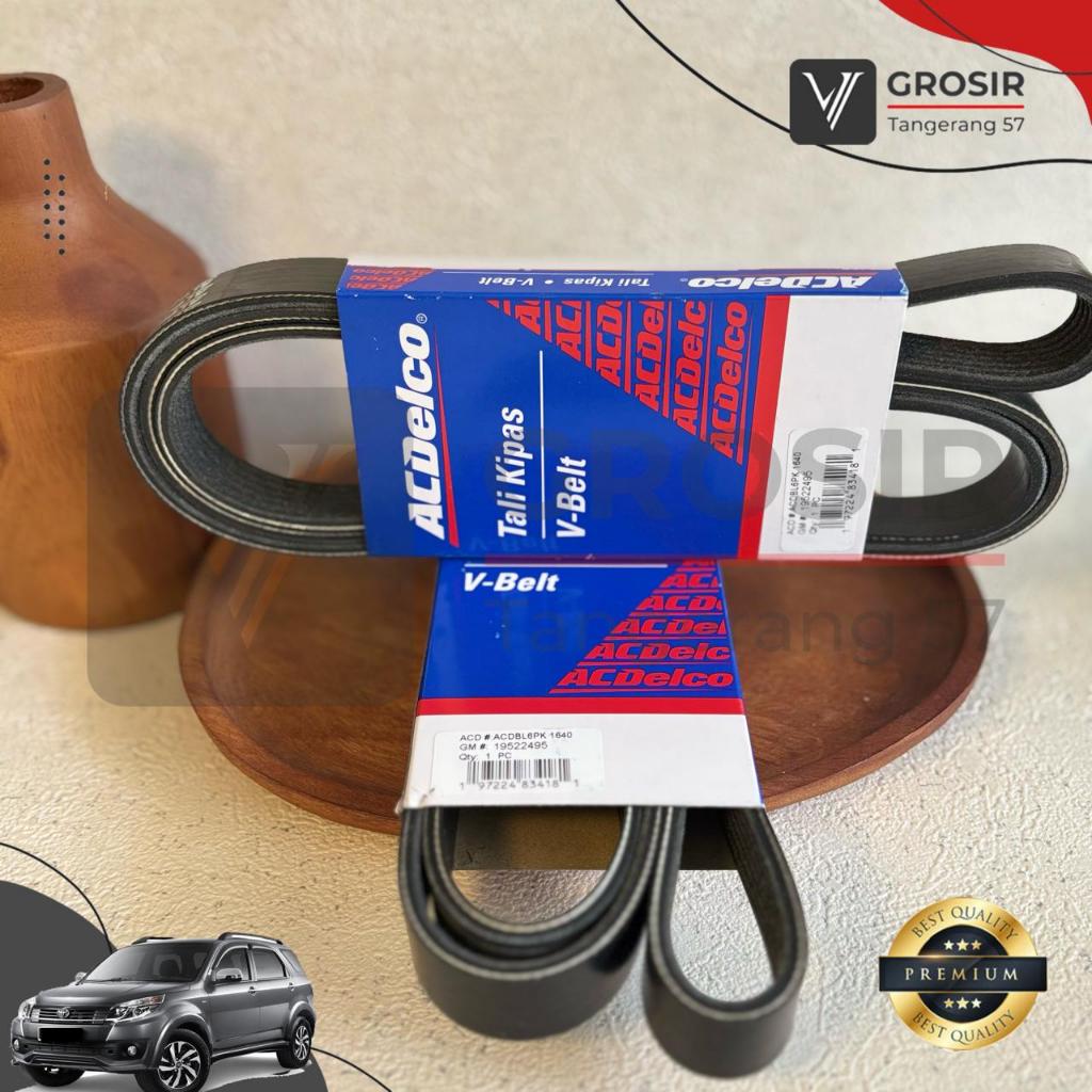 Vbelt Fanbelt Rush Terios Konde EPS F700 2010-2017 ACDELCO 2495 Fan Belt Sabuk Tali Kipas V-belt Alt