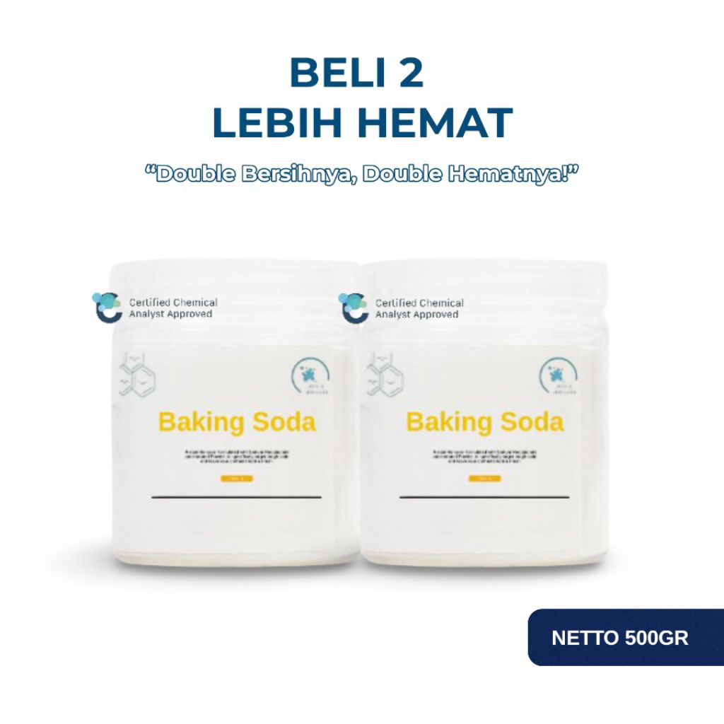 

BELI 2 LEBIH HEMAT - Baking Soda / Sodium Bicarbonate Pembersih Serbaguna - BAKING SODA 500GR - By EraKlin.
