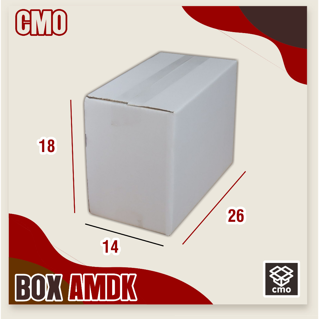 

Kardus box amdk putih 120ml x32 | 26x14x18 cm box air minum kemasan mineral