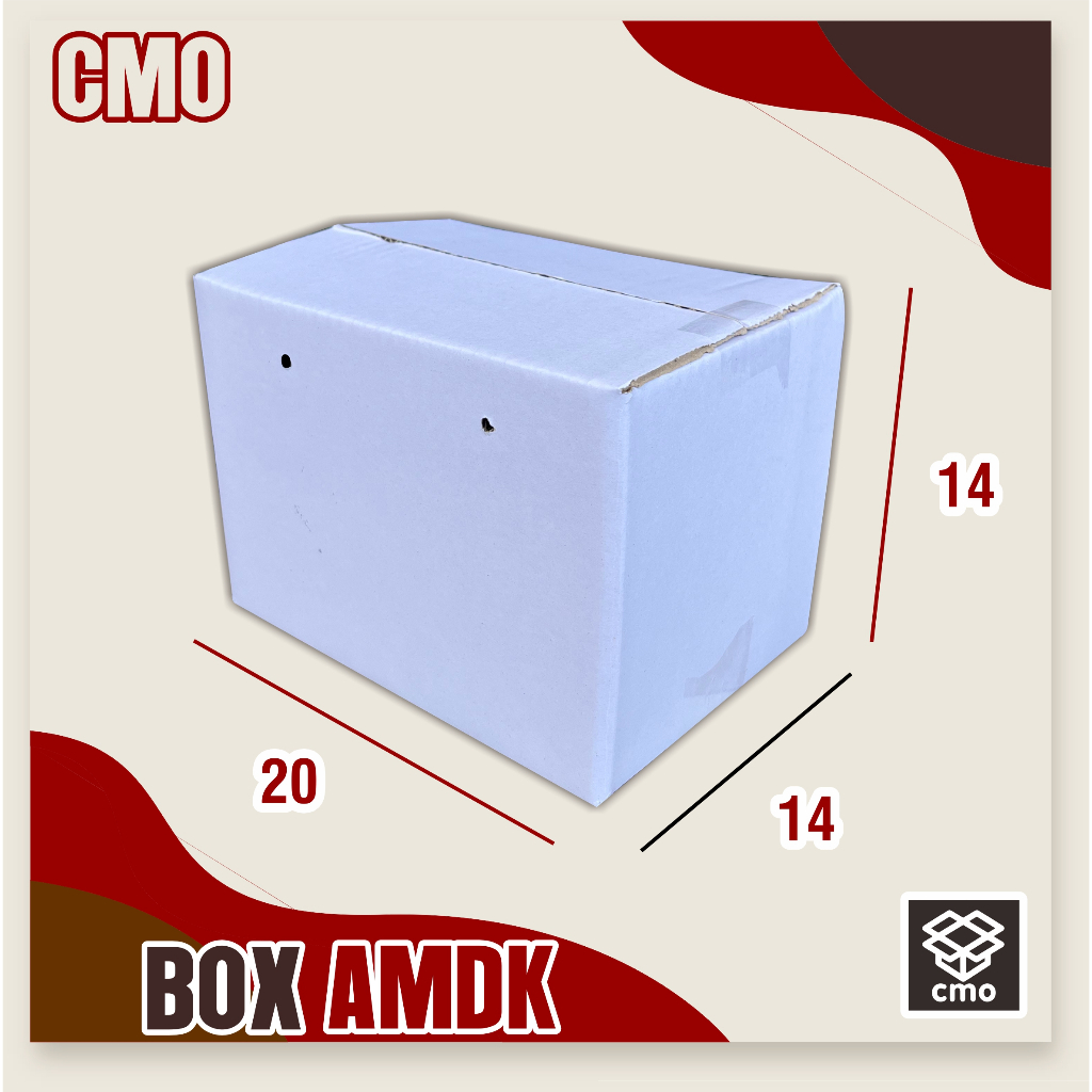 

Kardus box amdk putih 120ml x18 | 20x14x14 cm box air minum kemasan mineral