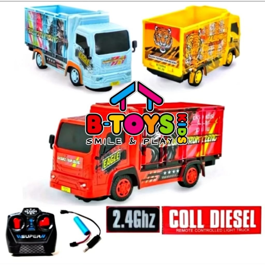 RC Mobil Truck Oleng Mainan Coll Diesel Remote Control