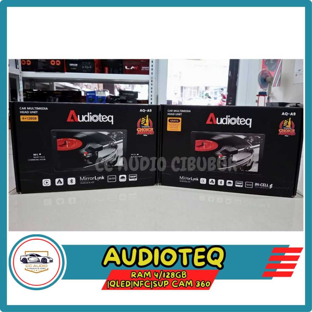 Head unit android Audioteq ram 4+128 support NFC support Kamera 360