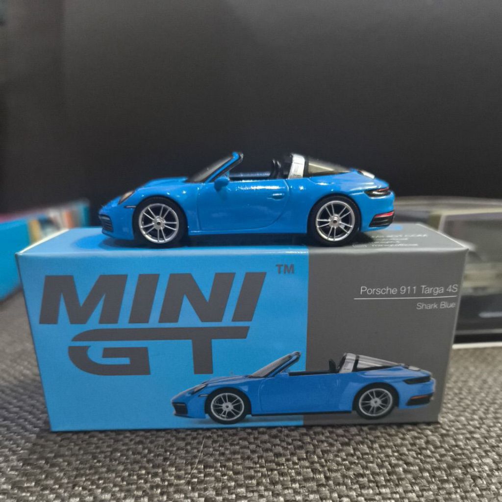 MINI GT Porsche 911 Targa 4S Shark Blue / MINIGT 610 Biru Original