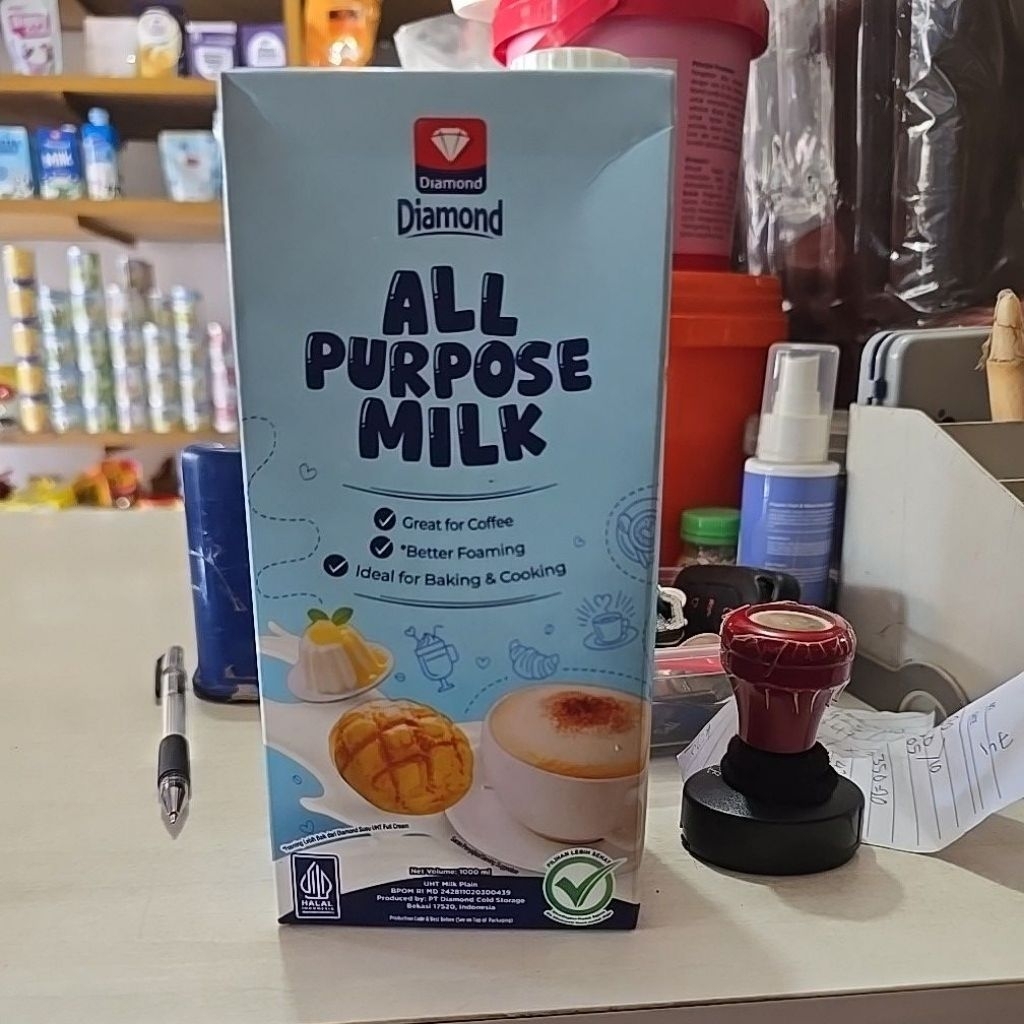 

susu uht diamond all purpose milk 1L / susu uht diamond 1Liter