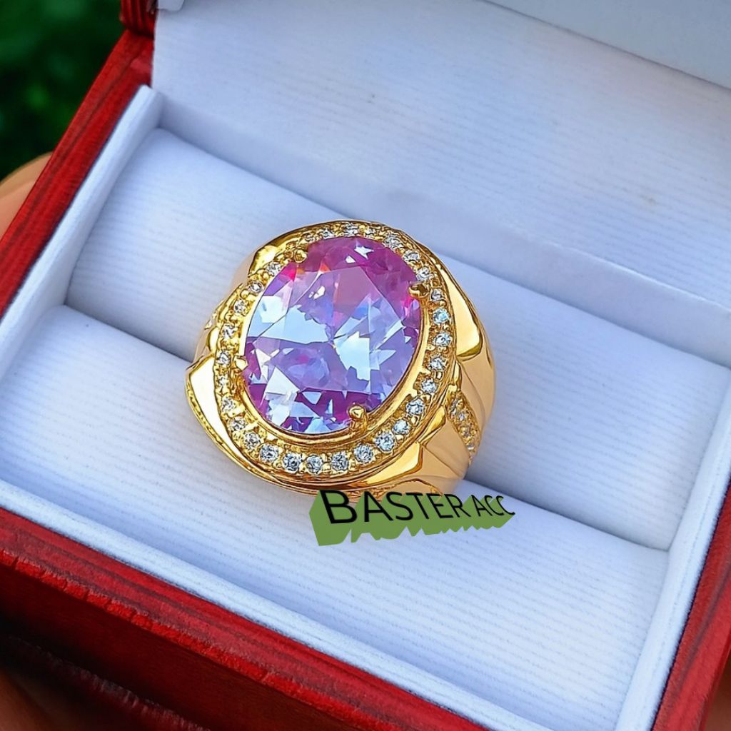 CINCIN BATU KECUBUNG LAVENDER CUTTING MEWAH