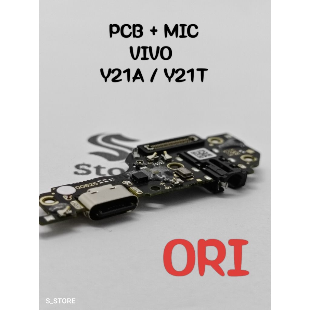 CONNECTOR CHARGER VIVO Y21A / Y21T ORI + IC PAPAN KONEKTOR CAS PCB BOARD VIVO Y21A / Y21T ORI + IC