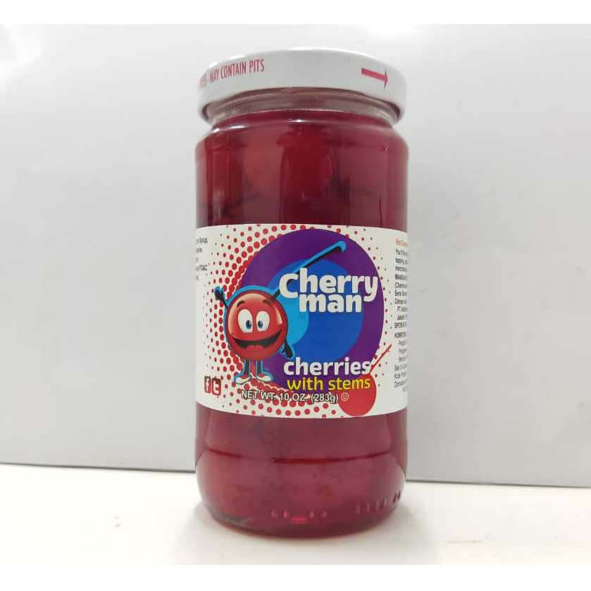 

CHERRY MAN MERAH TANGKAI 283GR,COCOK SEBAGAI TOPPING MAKANAN DAN MINUMAN