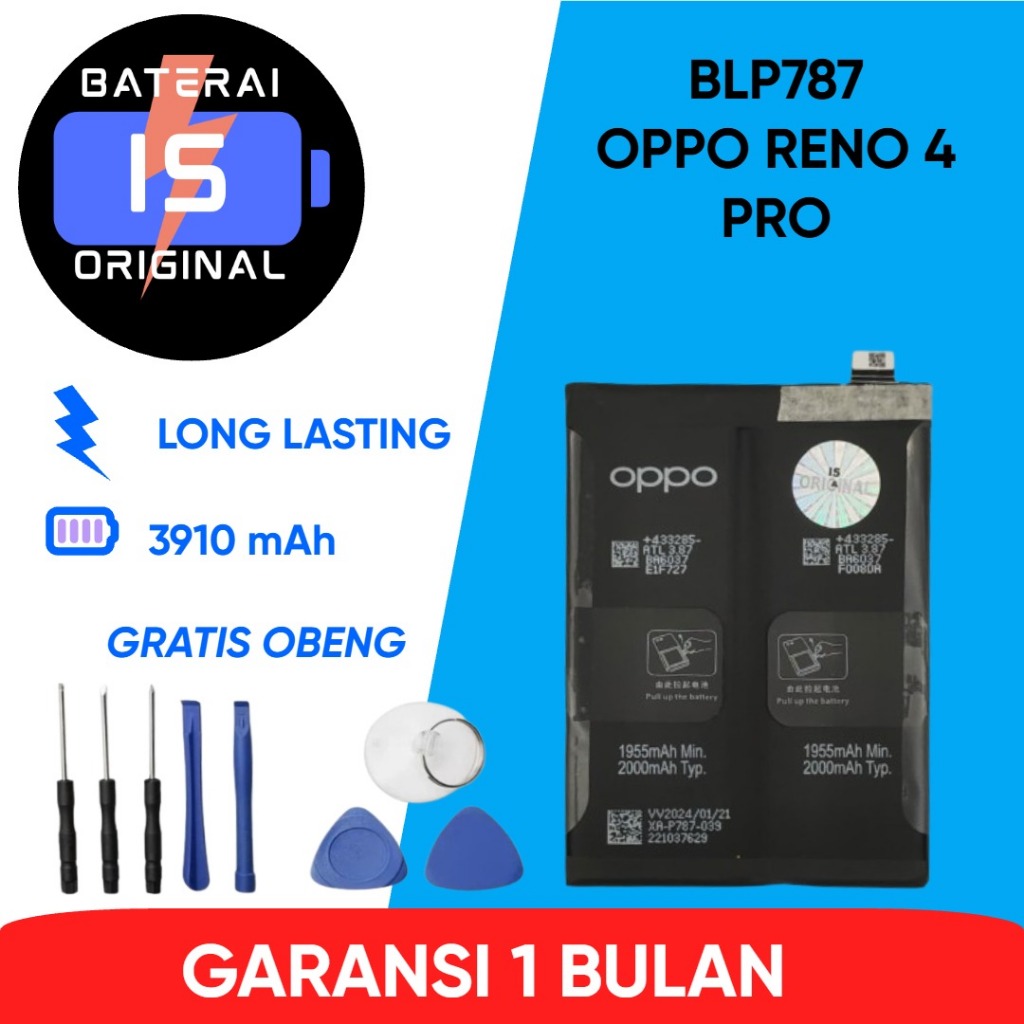 BATERAI BLP787 OPPO RENO 4 PRO