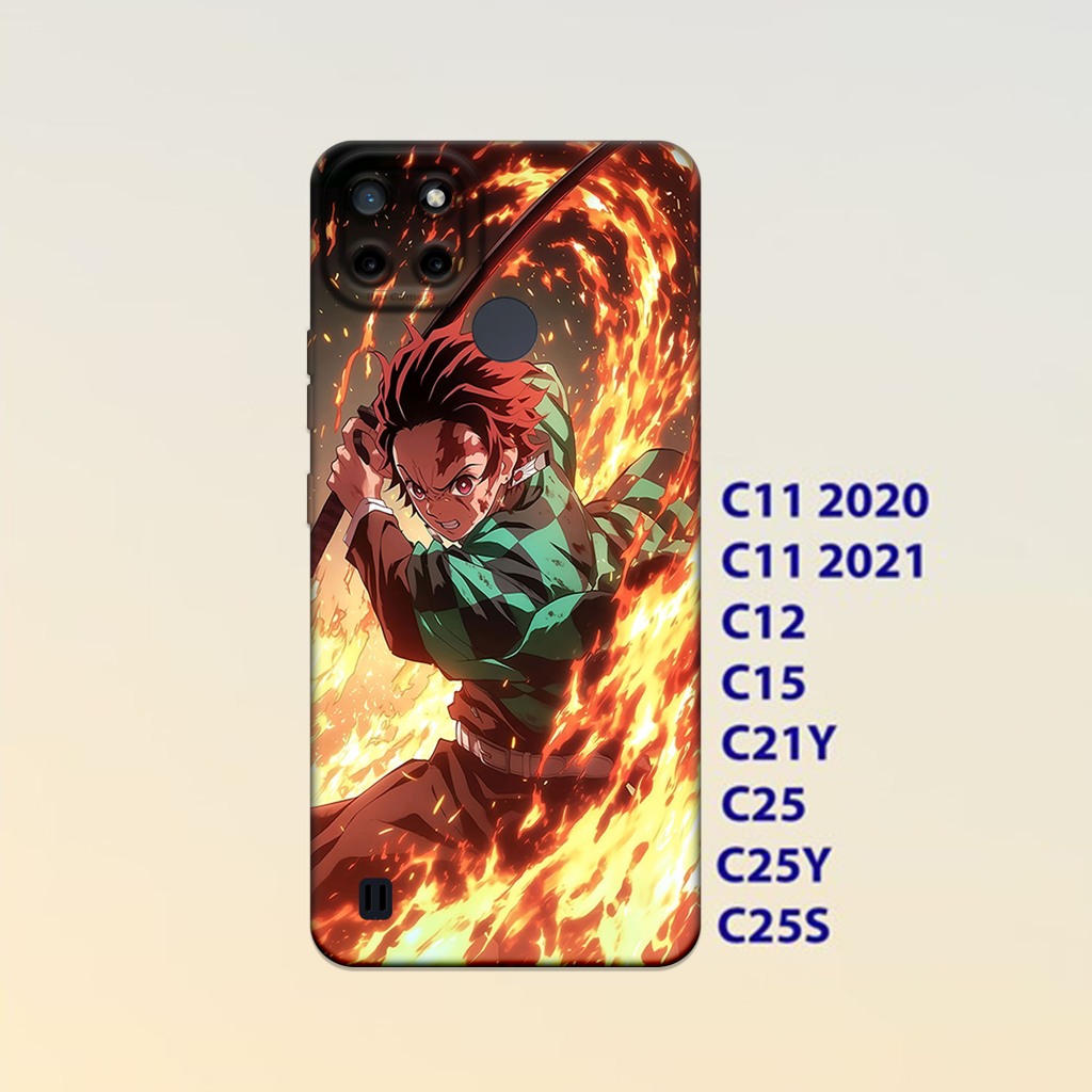 Case Realme C11 ,Realme C12 ,Realme C15 ,Realme C21Y ,realme C25 / C25Y -Casing case Hp Hitam Lentur