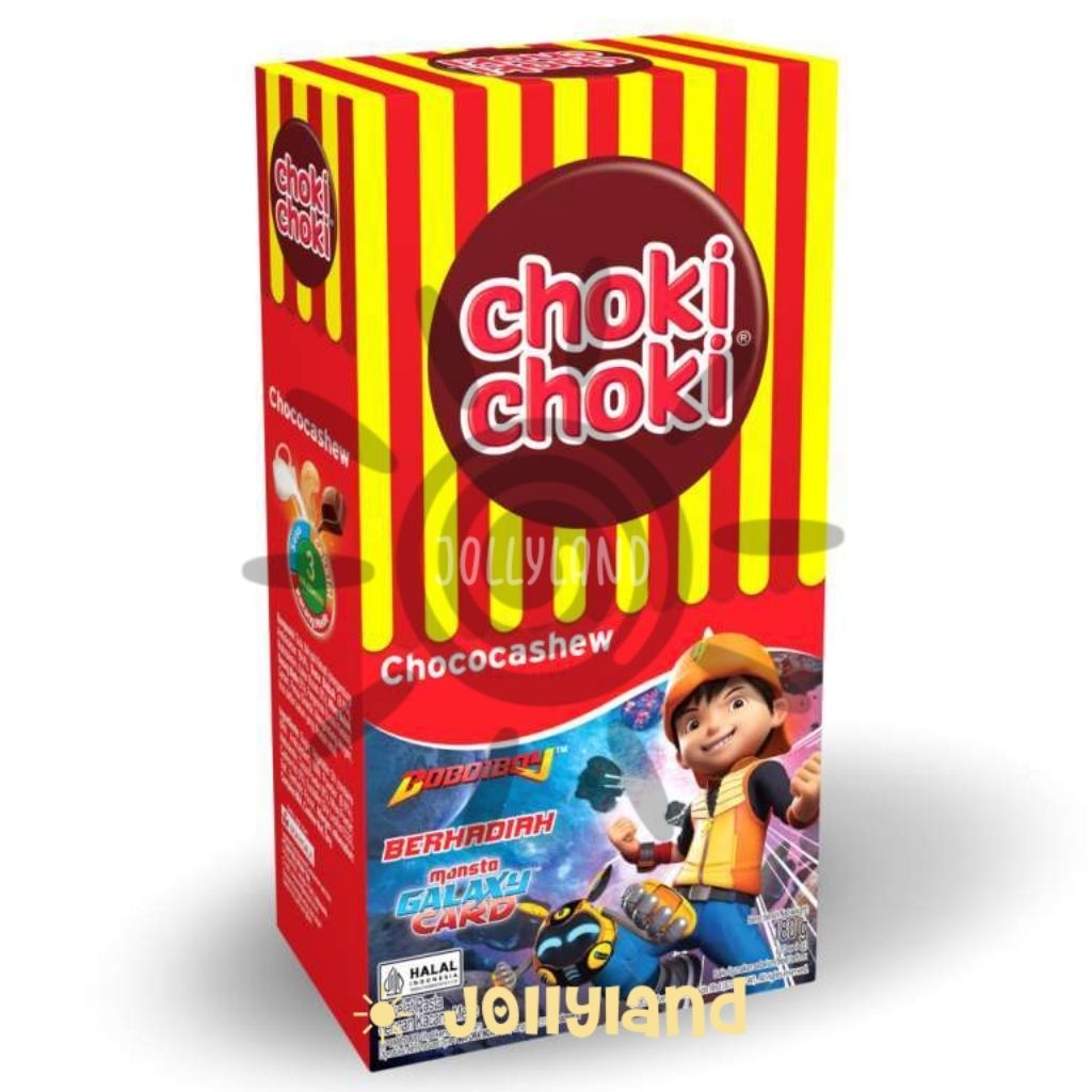 

‼️MURAH‼️ Choki Choki Chococashew Edisi Boboiboy 180g (ISI 20 PCS × 9g) EXP LAMA
