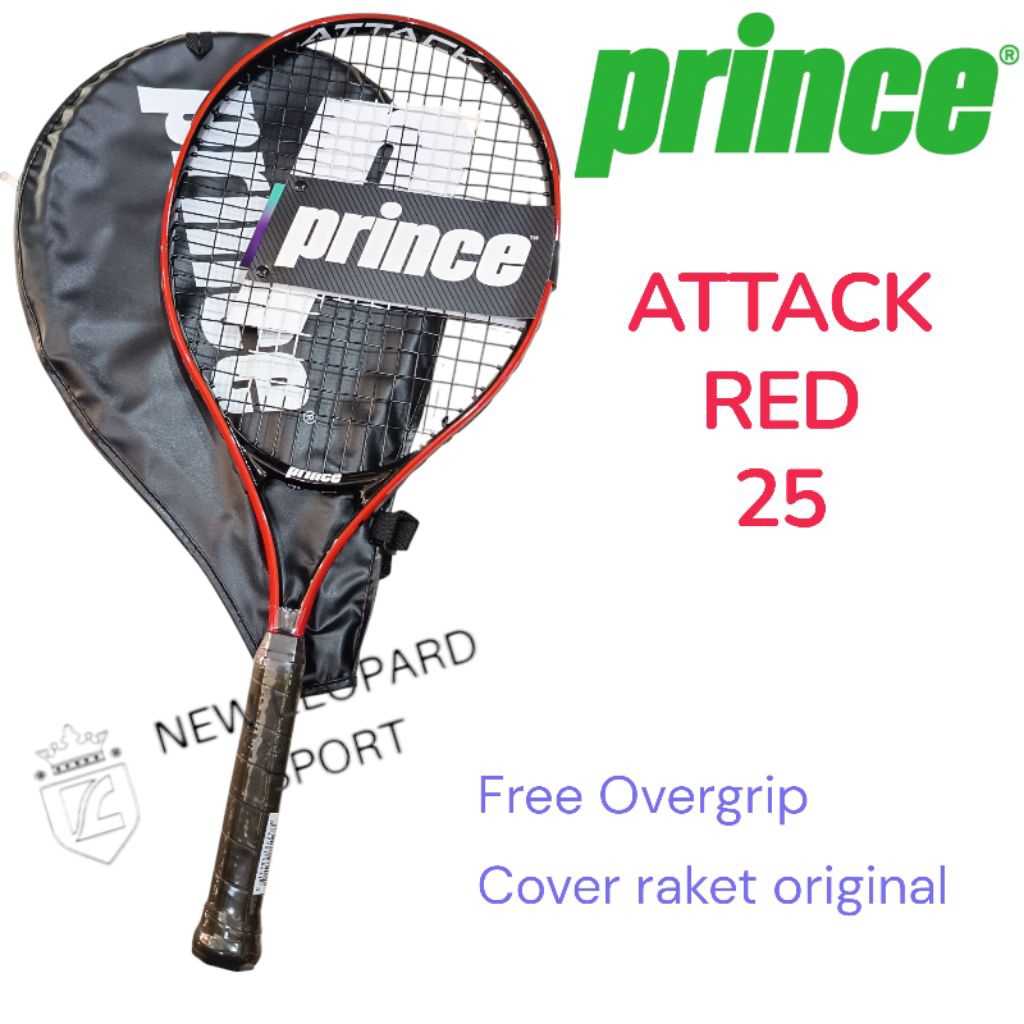 Raket Tenis Prince Attack Red 25 Junior / Raket Tenis Prince Original