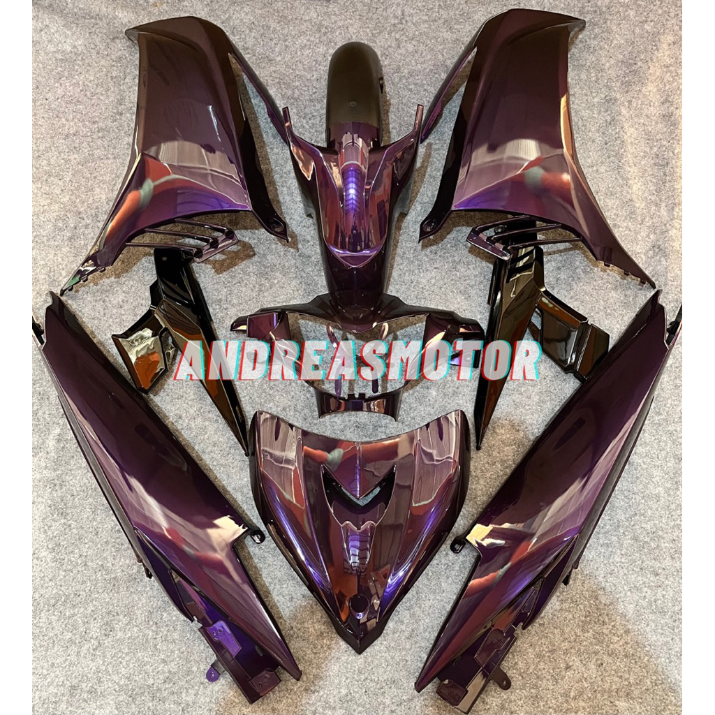 Full body halus Yamaha Jupiter MX 135 New ungu candy