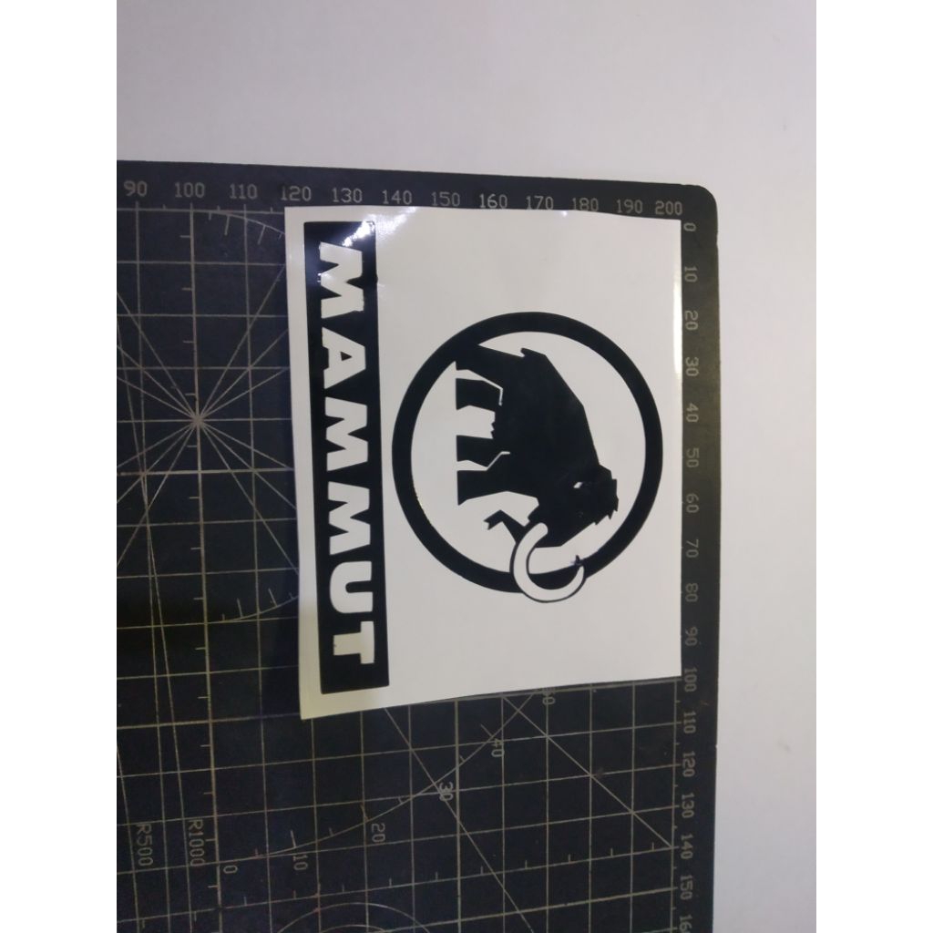 

stiker cutting mammut
