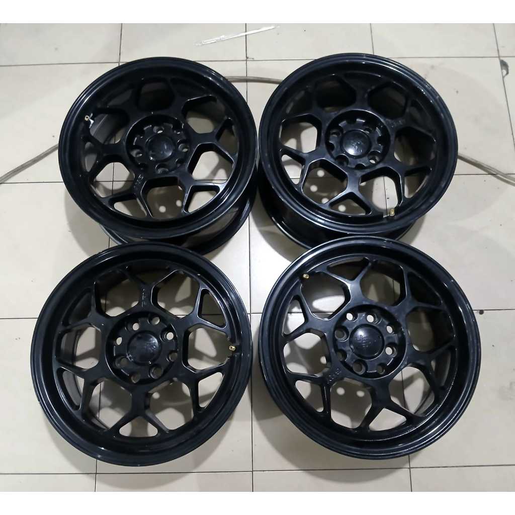 Velg Mobil Bekas Ring 15 Type HsR Baut 4X100-4X114 Pelek Mobilio Jazz Avanza Livina Agya DLL