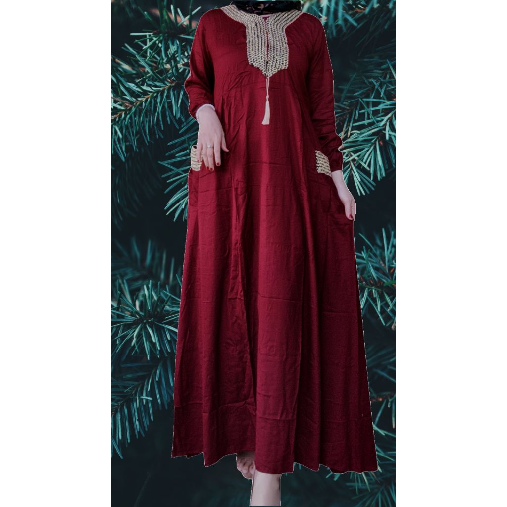 LONGDRESS  ARABIAN SAKU POLOS II GAMIS TURKI