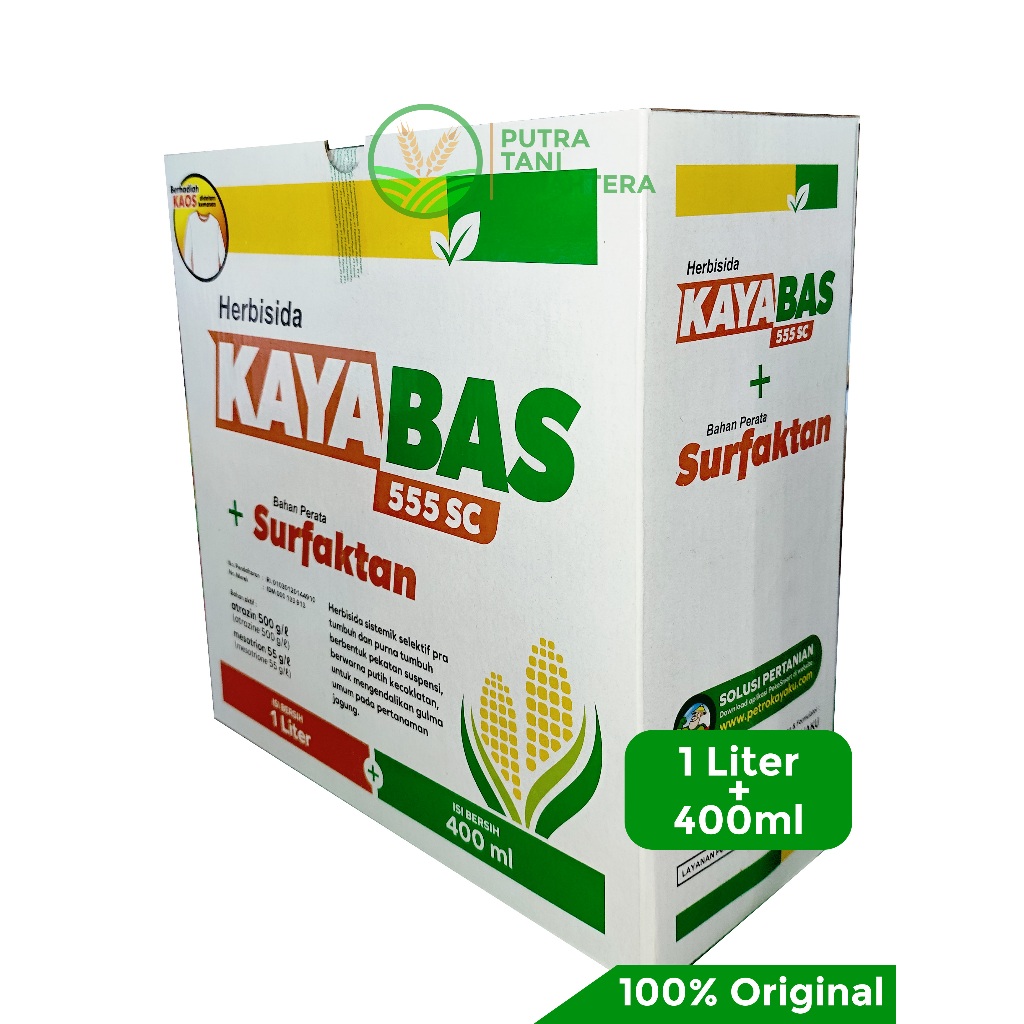 Herbisida Jagung KAYABAS 555SC 1 Liter + 400ml Herbisida sistemik selektif pra tumbuh dan purna tumb