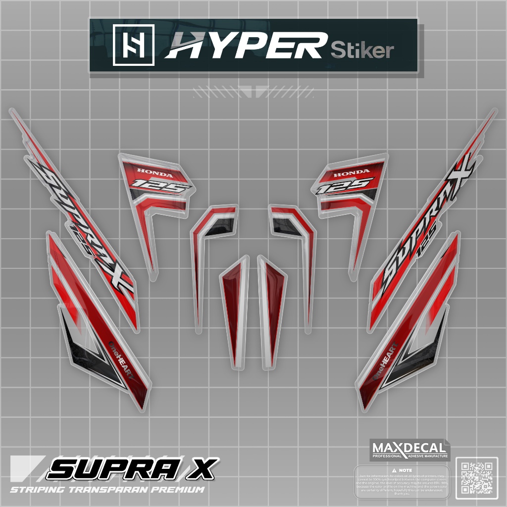 STRIPING SUPRA X TRANSPARAN/STIKER VARIASI SUPRA 125 LAMA/STRIPING TRANSPARAN SUPRA X 125 KEREN