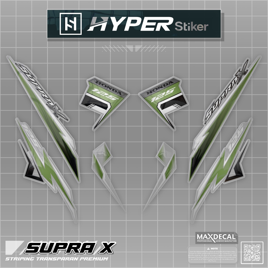 STRIPING TRANSPARAN SUPRA X LAMA/STIKER VARIASI SUPRA X 125/STRIPING SUPRA X 125 TRANSPARAN KEREN