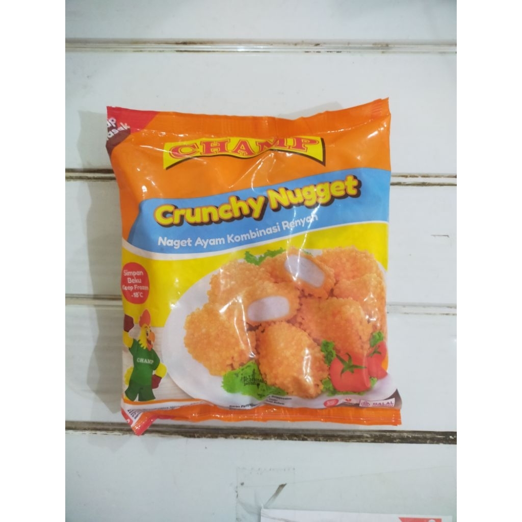 

Champ Crunchy Nugget 225Gr / Nugget Ayam Crumble 225Gr