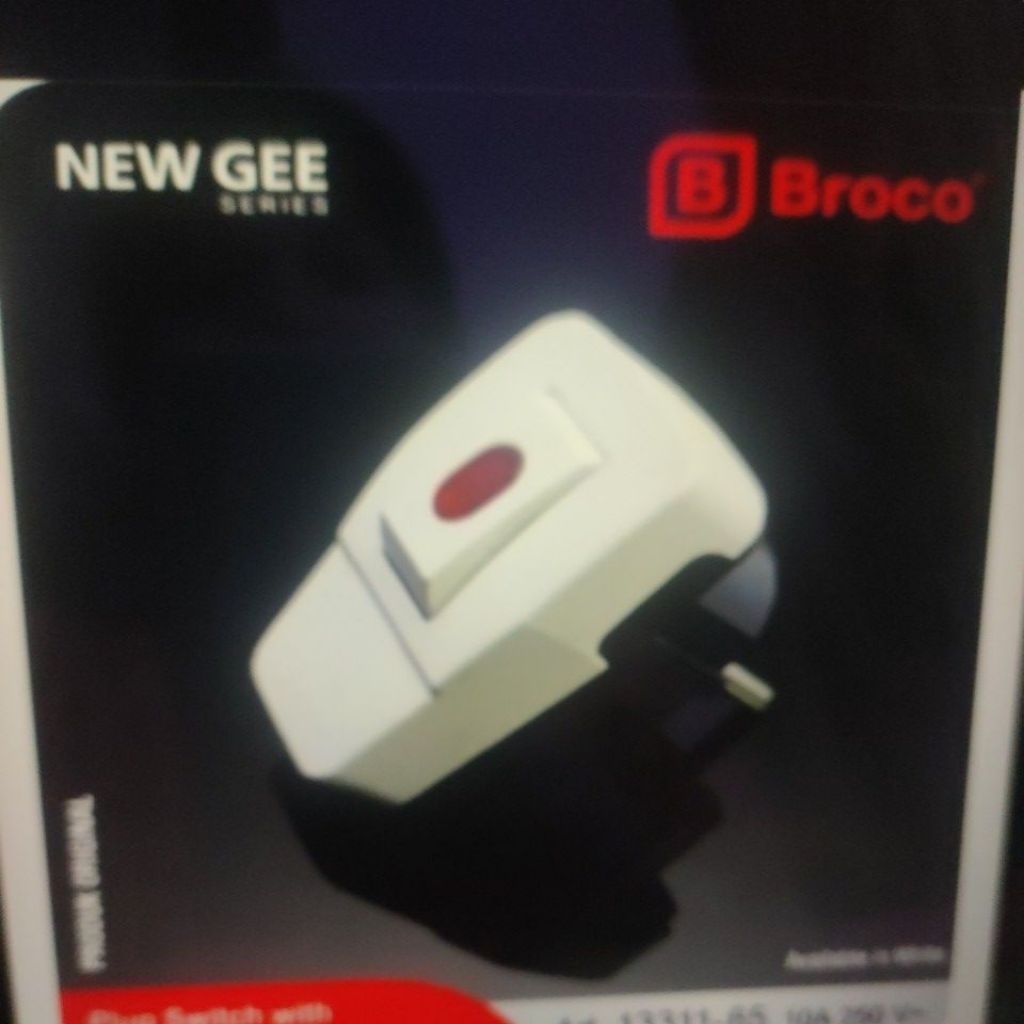 Steker Saklar Lampu On Off / Colokan Listrik On Off BROCO