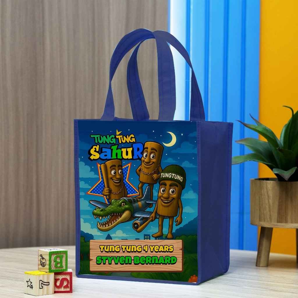 

Tas Ulang Tahun Potrait Motif Anomali, Tas Ulang Tahun Custom Nama, Tas Ultah Murah