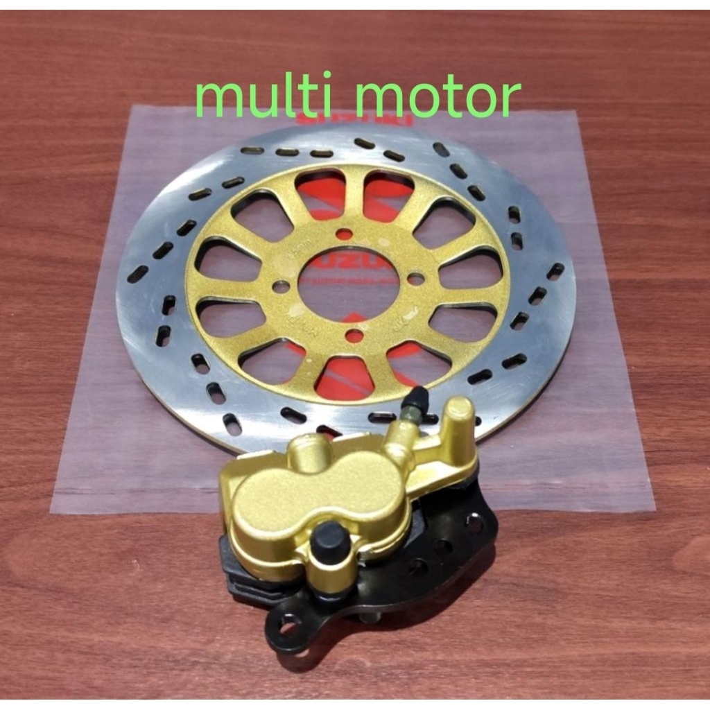 piringan cakram depan plus kaliper depan suzuki shogun 110,shogun kebo