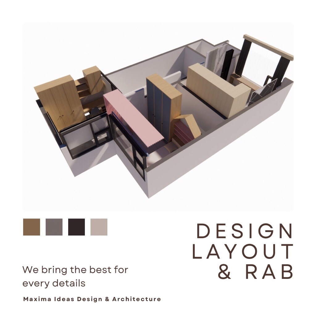 Jasa Desain Denah Rumah | Gambar Denah 3D / Siteplan & RAB