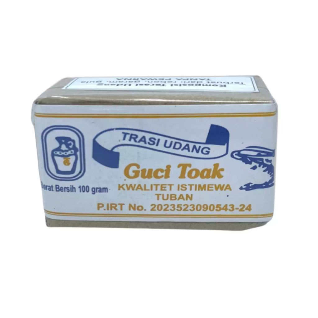 

Trasi/Terasi Udang Cap Guci Toak 100gram Kwalitet Istimewa Asli 100% TUBAN Best SELLER